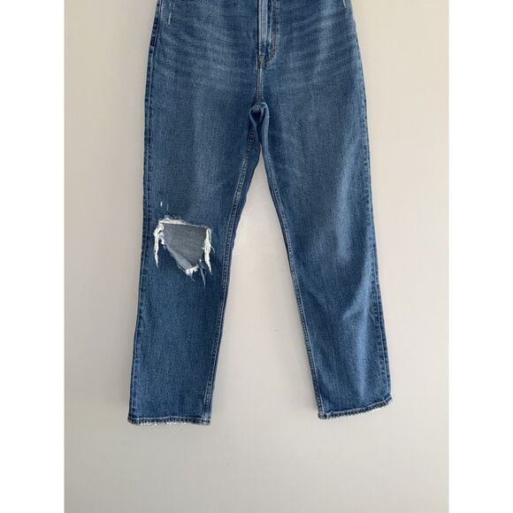 Abercrombie & Fitch Ankle Straight Ultra High Rise Jeans Curve Love 30/10 Long - Picture 4 of 14